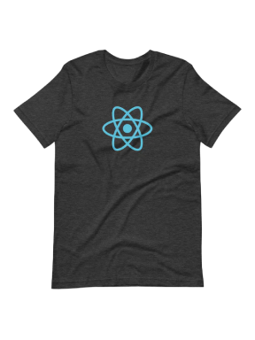 Polo negro con logo de React